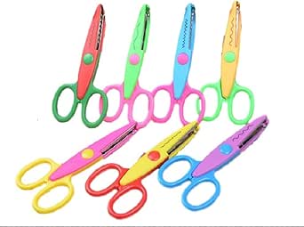Amazon Co Jp カワイイ カラフル おしゃれ おもしろい ペーパー クラフト ハサミ セットイベント Pop キッズ 6本セット ホビー