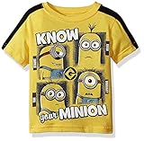 Universal Toddler Boys' Despicable Me Short Sleeve Tee Shirts Yellow 4T [並行輸入品]