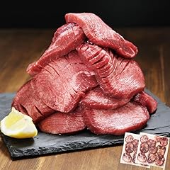 肉卸直営 牛タン 厚切り 1kg (500g&times;2/厚さ約10mm) 訳あり 訳有り肉 牛肉 焼肉 冷凍 スライス 業務用 バーベキュー BBQ おつまみ ギフト お祝い
