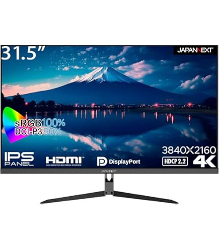 Amazon.co.jp: JAPANNEXT 31.5インチ モニター 4K UHD 3840x2160解像度  