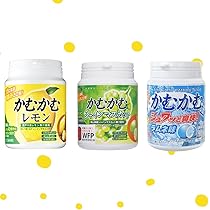 Amazon | かむ かむ レモン シャインマスカット ラムネ 3種セット 各1