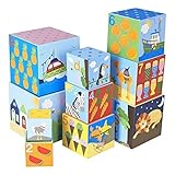 JoJo Maman Bebe Stacking Cubes [並行輸入品]