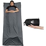 Unigear インナーシュラフ 寝袋 インナーシーツ 超軽量 肌触り良い 旅行・列車・ホテル用 車中泊 防災用品 地震対策災害 キャンプ 室内兼用 収納バッグ付き 封筒型 丸洗い可