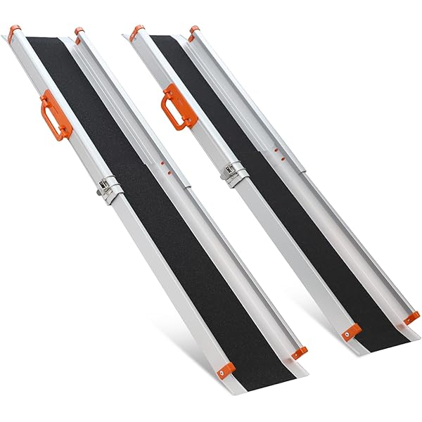 Amazon | Ruedamann 車椅子 スロープ 伸縮式 104.5-182cm 耐荷重