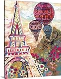 Natasha Wescoatプレミアムシックラップキャンバス壁アート印刷題名Ballons Sur Paris 11" x 14" 2349698_24_11x14_none