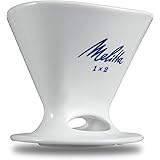 メリタ Melitta コーヒー ドリッパー 2~4杯用 プレミアムフィルター 1×2 受皿・メジャースプーン付き 日本製 波佐見焼 PF-WH 1×2 ホワイト