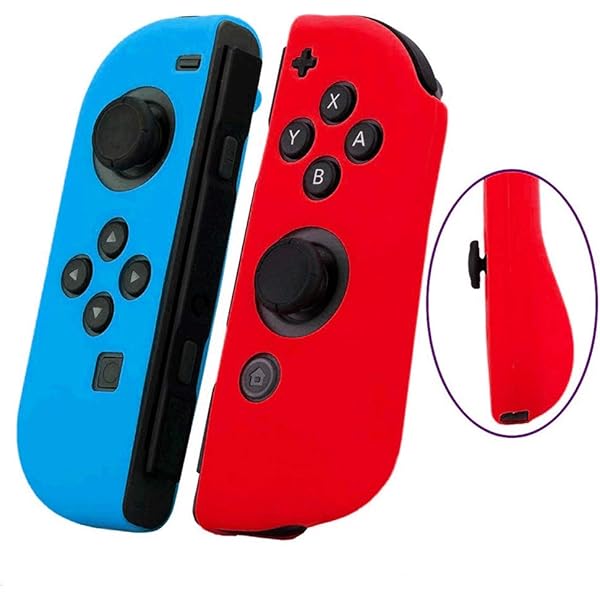 (未使用･未開封品)　CYBER ・ シリコングリップカバー (SWITCH Joy-Con 用) ブルー レッド  qdkdu57 Amazon.co.jp: CYBER ・ シリコン グリップカバー セット