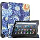 For Fire HD 8 2024 ケース Fire HD 8 2024/2022/2020 カバー 【Jinmdz】軽量 薄型 耐衝撃 傷防止 PU レザー スマートカバー ハード 背面 三つ折り スタンド オートスリープ ウェイクアップ 機能 Fire HD8 /Fire HD8 plus スマートケース