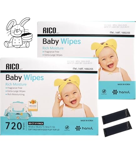 Amazon.co.jp: rico リコ おしりふき 赤ちゃん 900枚 (x2ケース) 厚手