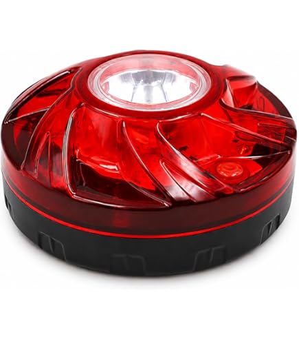 Amazon.co.jp: 日惠製作所 電池式回転灯 Φ88 ニコUFO 赤 スター VL09B