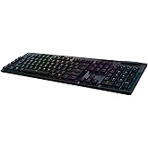 Logitech G915 LIGHTSPEED RGB Mechanical Gaming Keyboard, Low Profile GL Tactile Key Switch, LIGHTSYNC RGB, Advanced Wireless 
