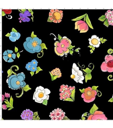 Amazon | Loralie Designs Flower Girl Fabric Panel