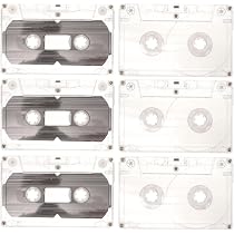 Amazon.co.jp: Cabilock 6個セット 空のカセットテープ Diy装飾用