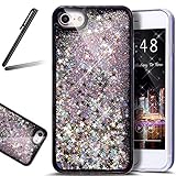 iPhone 5 ケース,iPhone SE 流れる 液体 ケース,iPhone 5S カバー,SKYMARS TPU素材 流れる フローティング ラグジュアリー グリッター ス バンパー ケース i