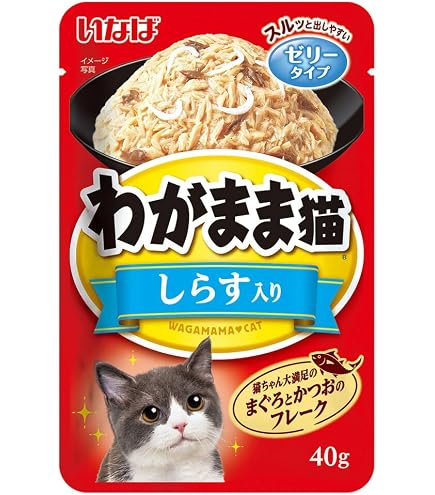 Amazon.co.jp: いなば わがまま猫パウチ まぐろ 40g 12個セット