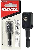 マキタ(Makita) 電動ドリル用 ソケットアダプター 差込角1/2 B-54695 六角軸6.35㎜シャンク 13㎜溝(日本仕様) インパクトドライバー用 [並行輸入品]