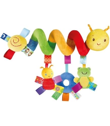 Playgro Jouet Poussette Clip Clop – Cheval Hochet Dès 0 Mois – Stimulation Sensorielle – Attache Transat/Poussette – Bleu/Multicolore