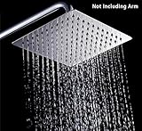 Yodel Bathroom Chrome Stainless Steel Ultra Thin Shower Head 8" Rain Style [並行輸入品]