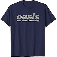 Amazon | Oasis – Amazon Exclusive WTSMG Logo Navy Tシャツ | T