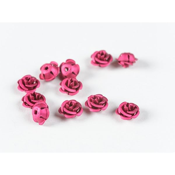 Amazon | 紗や工房 アルミバラ【メタルカラー(径約10mm)5個 ネイビー 