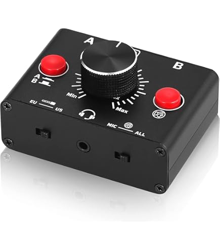 Nobsound Little Bear MC102 Mini 2(1) en 1(2) Out 0.13 pulgadas Conmutador de audio