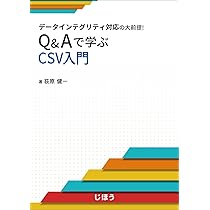 データインテグリティ対応の大前提! Q&Aで学ぶCSV入門 | 荻原 健一 |本