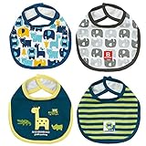 西松屋 EFD 4枚組スタイ（キリン・ゾウ） ベビー ベビーサイズ 男の子