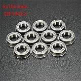 Sndy 10ピース MF106ZZ 6x10x3mm フランジボールベアリング