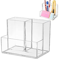 即購入❌️　アクリルペン立て Amazon.co.jp: PAVIKE ペン立て ペンスタンド アクリル 透明