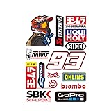 HOOWDAMY 車 バイク ステッカー レーシングスポンサーロゴ デカール オートバイステッカー反射ステッカー30x20cmデカール (51#)