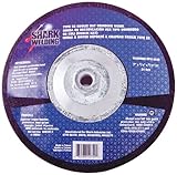 Shark 12759 7-inch by 0.25-inch by 5 /8 – 11 Hubbed Koolie帽子研削ホイールwithタイプ28 Single 12759 1