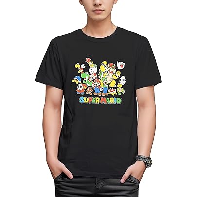 Amazon | [ファインプラス] Tシャツ スーパーマリオ カラフルヨッシー