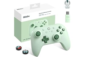 8Bitdo Ultimate C 2.4g Wireless Controller for Windows PC, Android, Steam Deck and Raspberry Pi, 25 Hours of Play with 2 Hours Charging Time (Green)