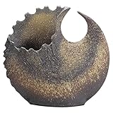 石彩変型花器(小)(信楽焼) [28 x 11 x 28cm 1800g] 【花瓶】 | 料亭 旅館 和食器 飲食店 おしゃれ 食器 業務用