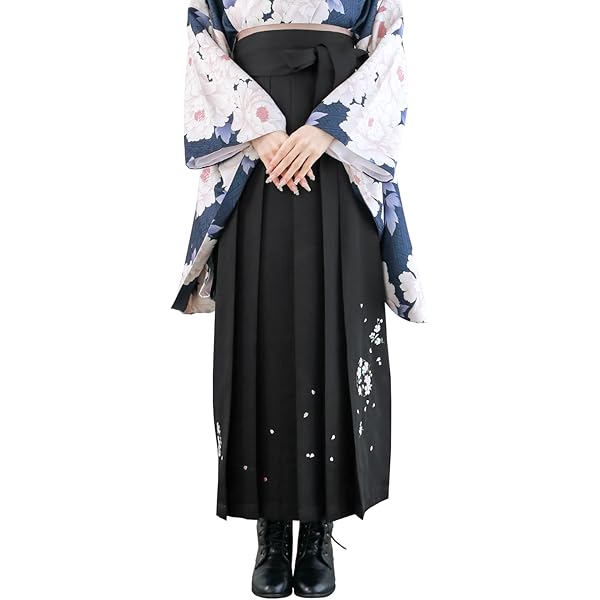 袴 単品 紐裏花刺繍柄 白無地 赤い花刺繍 袴丈87.91.95cm 選択可 Amazon | [安田屋] 袴 単品 紐裏花刺繍柄 白無地袴 赤い花刺繍の袴 袴