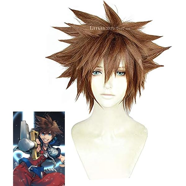 そら　ウィッグオーダー Amazon.co.jp: 耐熱コスプレウィッグ ブラウン かっこいい ショート