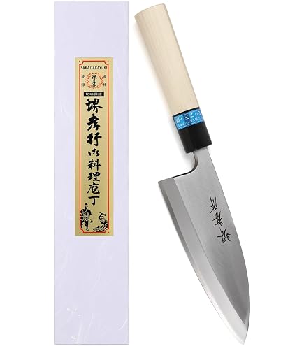 Amazon | 堺孝行 相出刃 18cm 青二鋼 黒丹柄仕様 | 堺孝行 | 出刃包丁