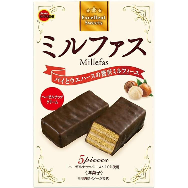 Amazon.co.jp: ブルボン ミニミルフィーユショコラ 94g×1袋 : 食品