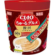 Amazon.co.jp: チャオ (CIAO) ちゅ～るグルメ 贅沢バラエティ 14g×60本