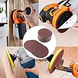 【大量・丸型】サンドペーパー 8穴あき サンダー用 サンディングディスク 60枚入り　125mm 40#、60#、80#、120#、240# 丸型