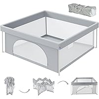 Amazon.co.jp: SFUN ベビーサークル ソフトベビーサークル メッシュ