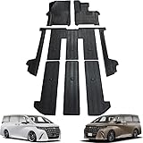 トヨタ 新型 アルファード 40系 3Dフロアマット アルファード 40系 立体フロアマット TPE素材 防水仕様 耐汚れ 耐磨耗性 滑り防止 TOYOTA ALPHARD 40系 カーマット 車種専用設計 40系 アルファード カスタムパーツ 6PCS（新型 アルファード 40系，2023年6月～現行）