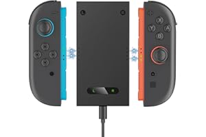 Switch2 J0yc0n 対応充電グリップ，スイッチ2 J0yc0n 用グリップ，NSwitch 2 J0ycon対応，インジケータ付きポータブルNS 2コントローラー充電器「Switch 2 本体J0ycon対応・任天堂スイッチ2 J0yc0n