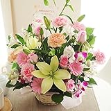 花 フラワーアレンジメント ギフト 誕生日プレゼント花 四季の彩り アレンジメントフラワー サンモクスイ（商標登録第5497927号）の手作り