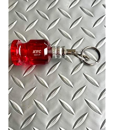 Amazon.co.jp: 加工済マックツール 改造グリップキーホルダー 赤
