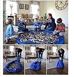 1 ピース ポータブル子供幼児赤ちゃん プレイマットラージサイズ収納袋おもちゃ オーガナイザーラグボックス用おもちゃ寝室150 センチ直径