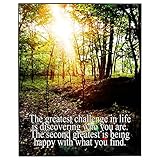 Life Greatest Challengeインスピレーション引用額入りプリント 11x17" 120293-11x17