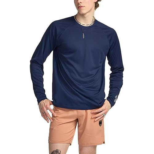 [テスラ] ラッシュガード 長袖 メンズ 水着 [速乾・UVカット] レギュラーフィット スイムウェア スポーツ スイム tシャツ パーカー 大きいサイズ (1サイズ ダウン)