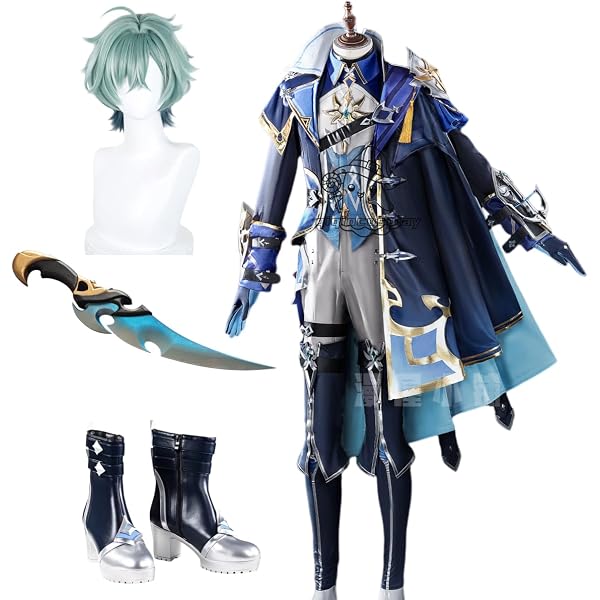 原神 ローエン コスプレ衣装 Amazon.co.jp: [FUREETAE] M 原神 ローエン コスプレ用衣装 （ウィッグ
