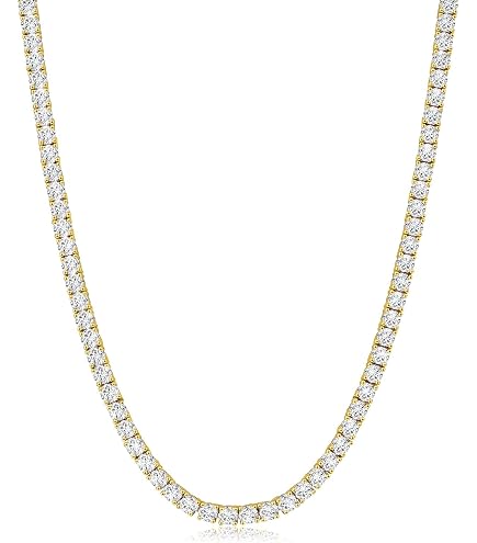 Amazon.co.jp: ジャニーズ愛用 テニスネックレス ゴールド シルバー925 